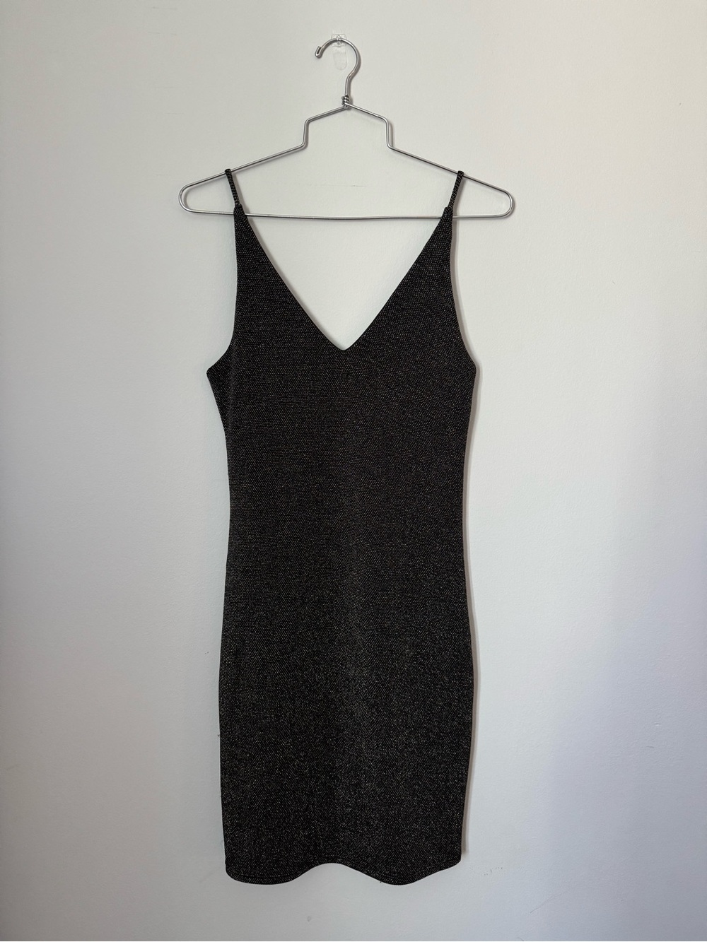Black Sparkle Mini Dress